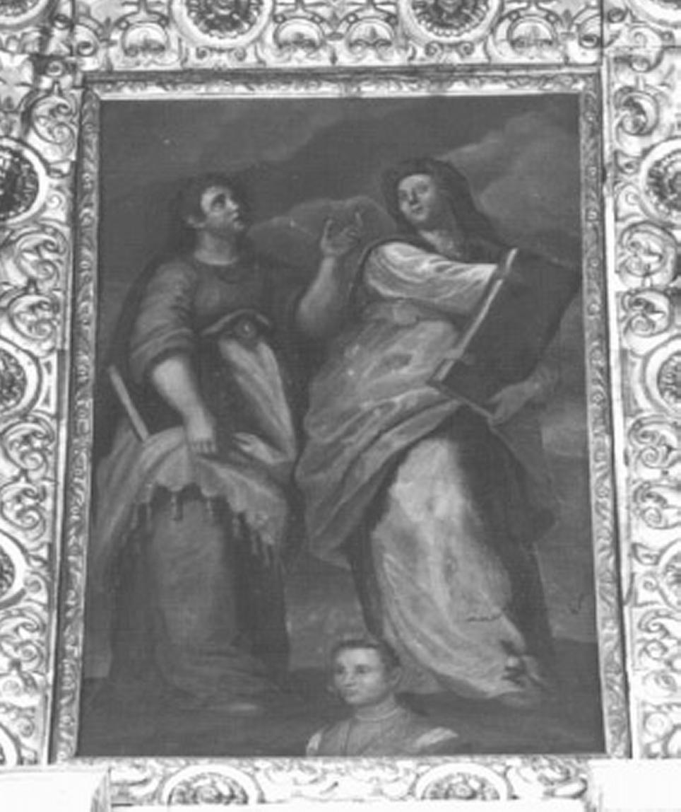sibille e ritratto del committente (dipinto) - ambito veneto (sec. XVII)