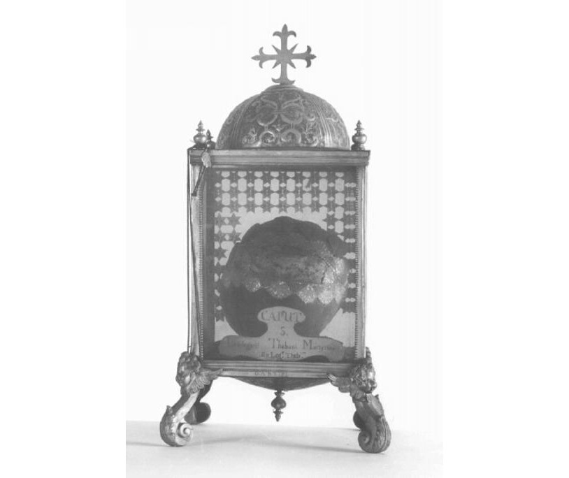 reliquiario a teca - a urna - ambito veneto (sec. XVII)