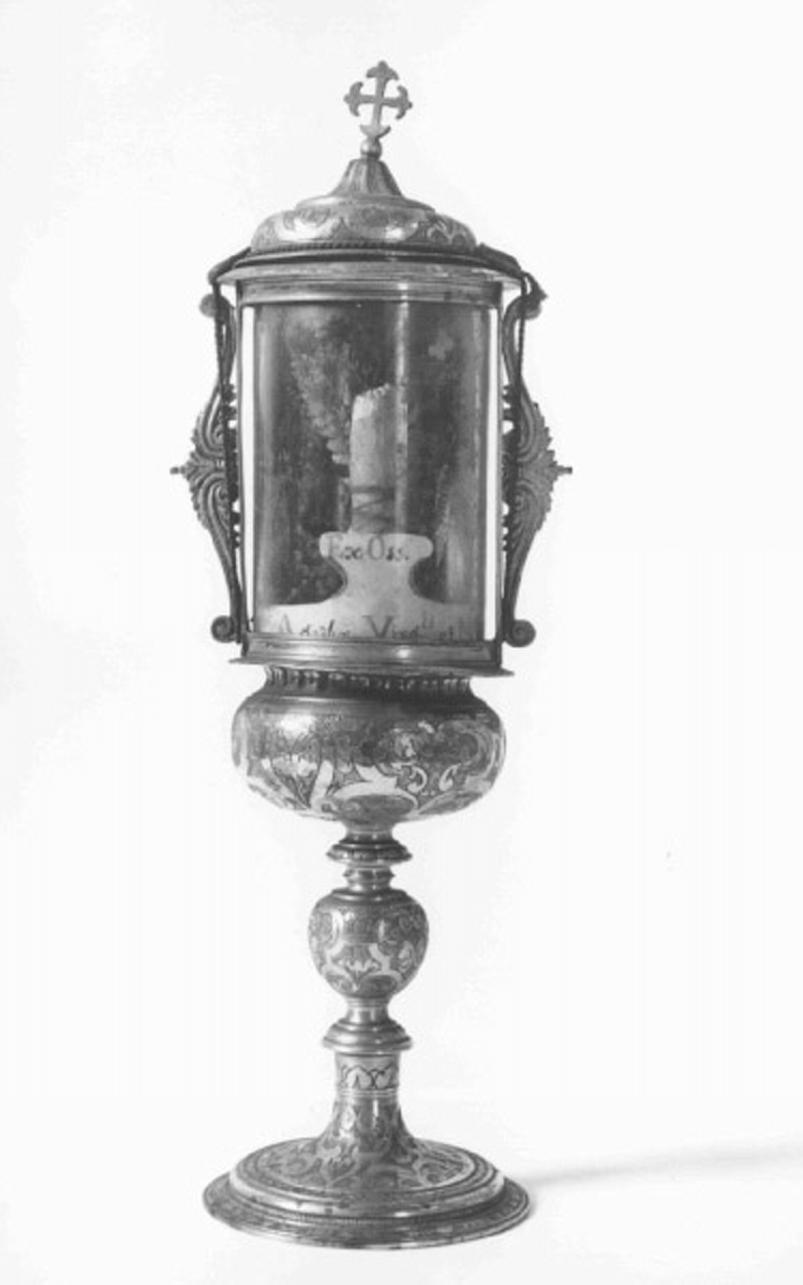 fiala di pellegrinaggio - ambito veneto (sec. XVII)