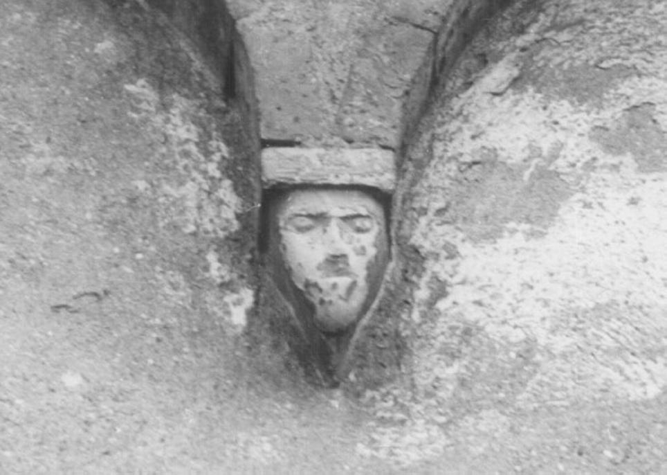 testa d'uomo (peduccio) - ambito veneto (sec. XIII)