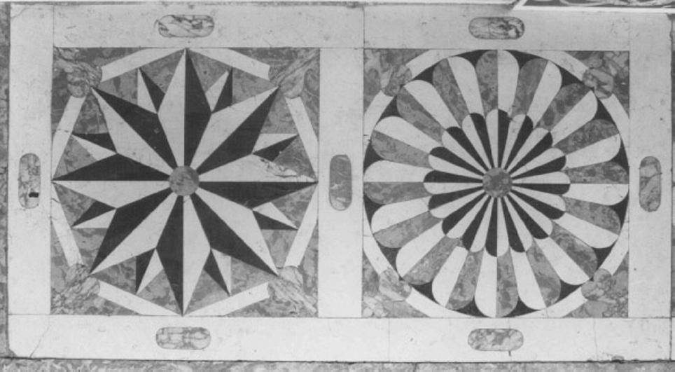 motivi decorativi geometrici e vegetali (decorazione a intarsio, serie) di Bovio Da Feltre, Corbarelli Antonio, Corbarelli Domenico, Corbarelli Francesco, Corbarelli Benedetto (seconda metà sec. XVII)