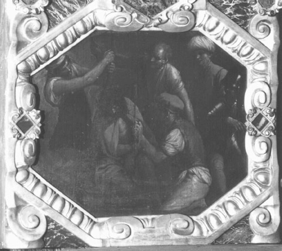 Cristo coronato di spine (dipinto) di Maganza Alessandro (attribuito) (sec. XVII)
