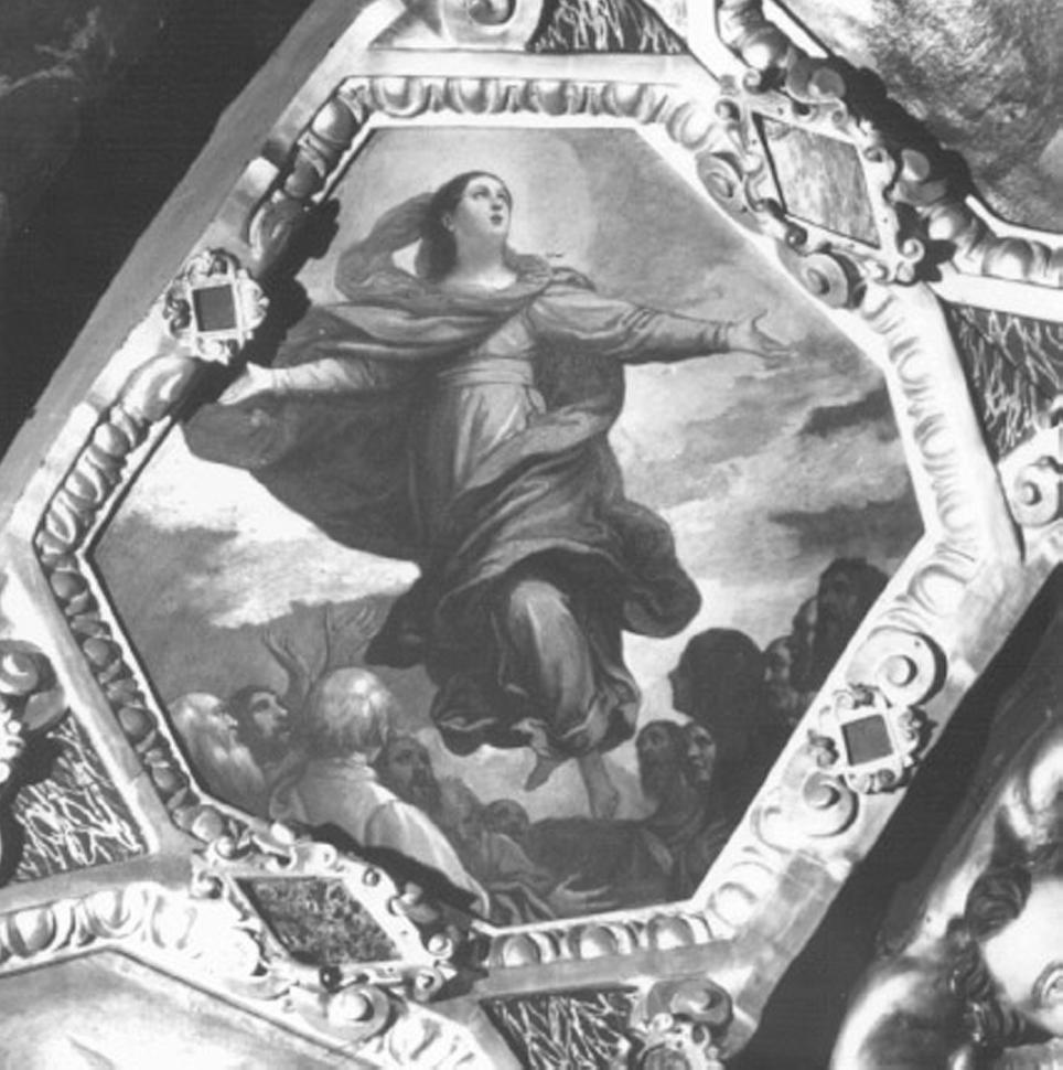 assunzione della Madonna (dipinto) di Maganza Alessandro (attribuito) (sec. XVII)