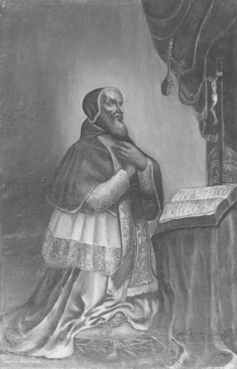 figura maschile (dipinto) di Pasqualotto Costantino detto Costantini (attribuito) (sec. XVIII)