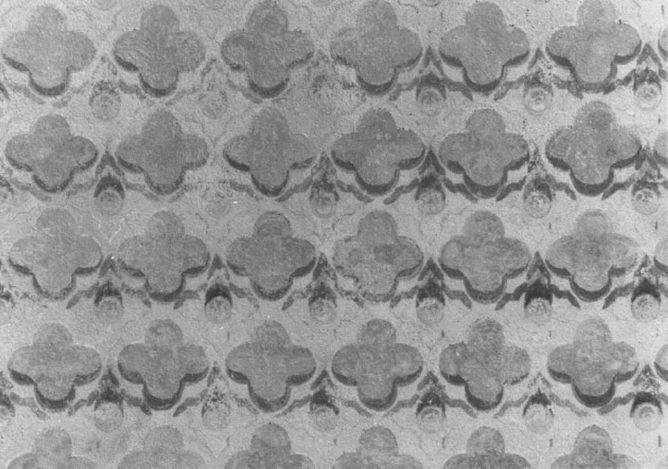 motivo decorativo floreale (dipinto) - ambito veneto (sec. XIX)