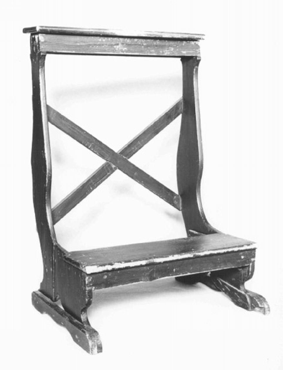 inginocchiatoio - ambito veneto (sec. XVIII)