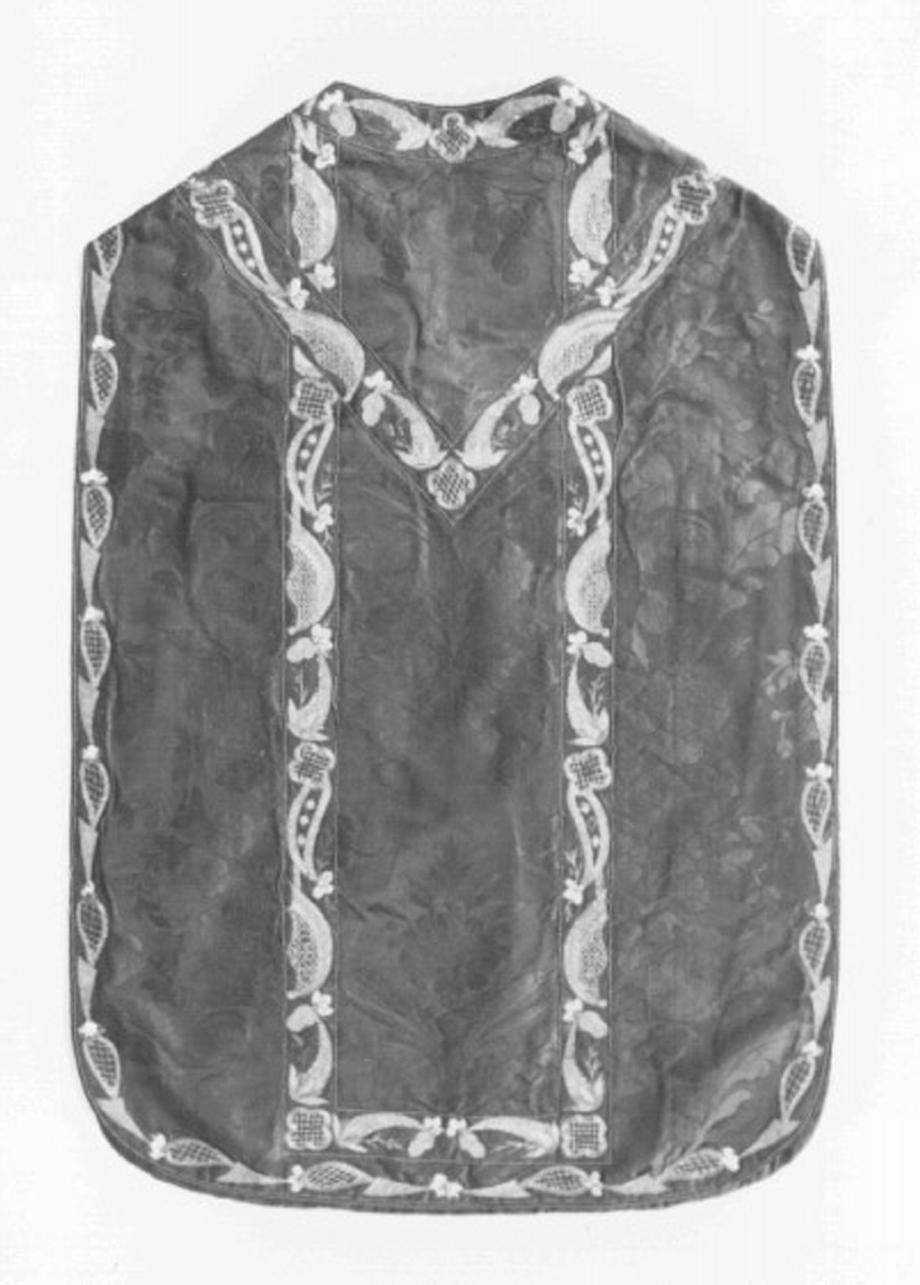 paramento liturgico - manifattura italiana (secc. XVIII/ XIX)