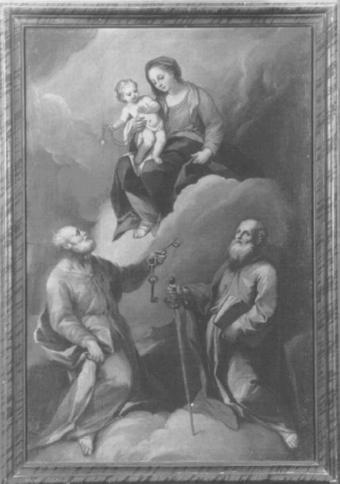 Madonna con Bambino e Santi (dipinto) di Pasqualotto Costantino detto Costantini (metà sec. XVIII)