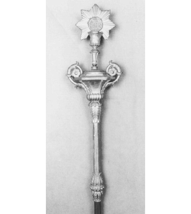 mazza processionale - ambito veneto (secc. XVIII/ XIX)