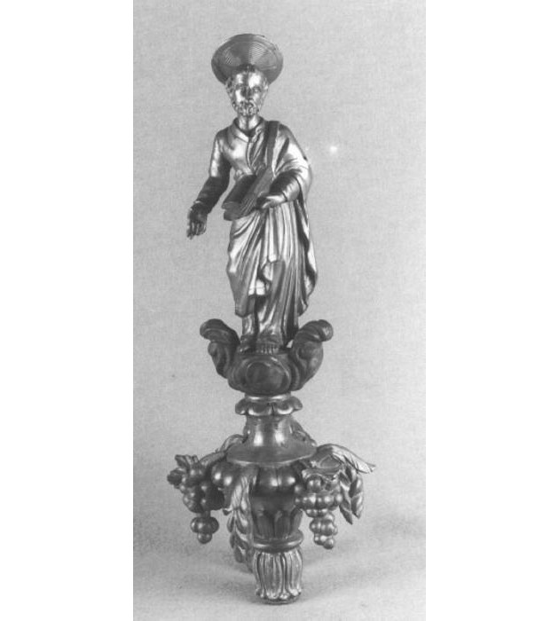 mazza processionale, frammento - ambito veneto (secc. XVIII/ XIX)