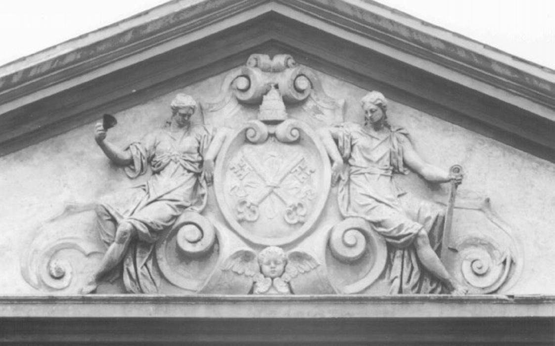 figure allegoriche femminili (gruppo scultoreo) di Mariani Camillo (attribuito) (sec. XVI)