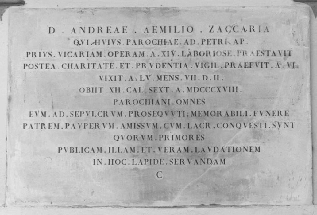 lapide - ambito veneto (sec. XIX)