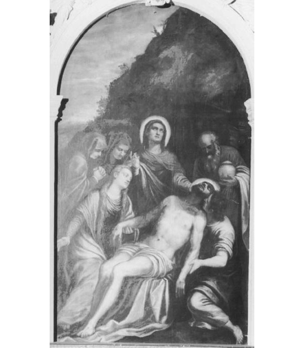 Pietà (dipinto) di Maganza Alessandro (sec. XVI)