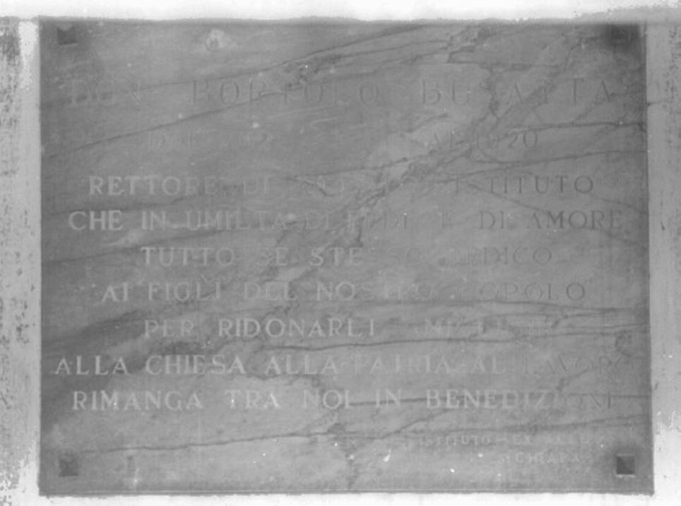 lapide - ambito veneto (sec. XX)