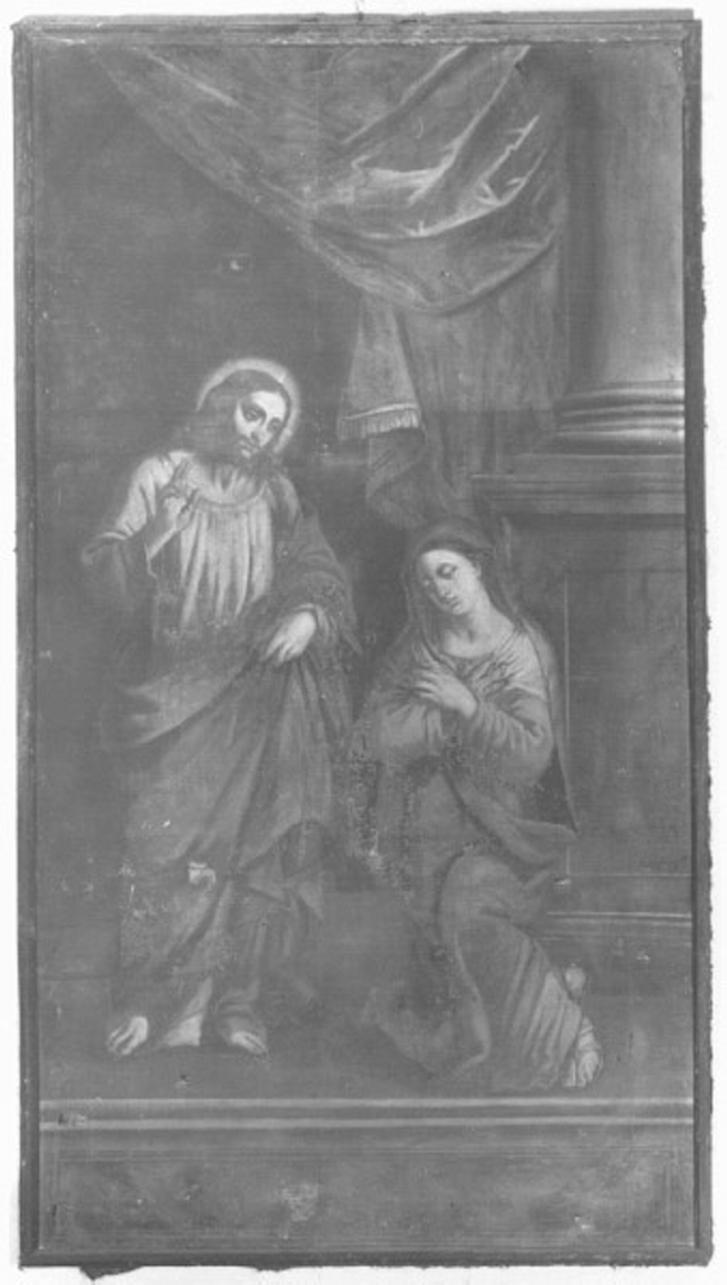 Cristo incontra la Madonna sulla via del Calvario (dipinto) di Cozza Giovanni (sec. XVII)