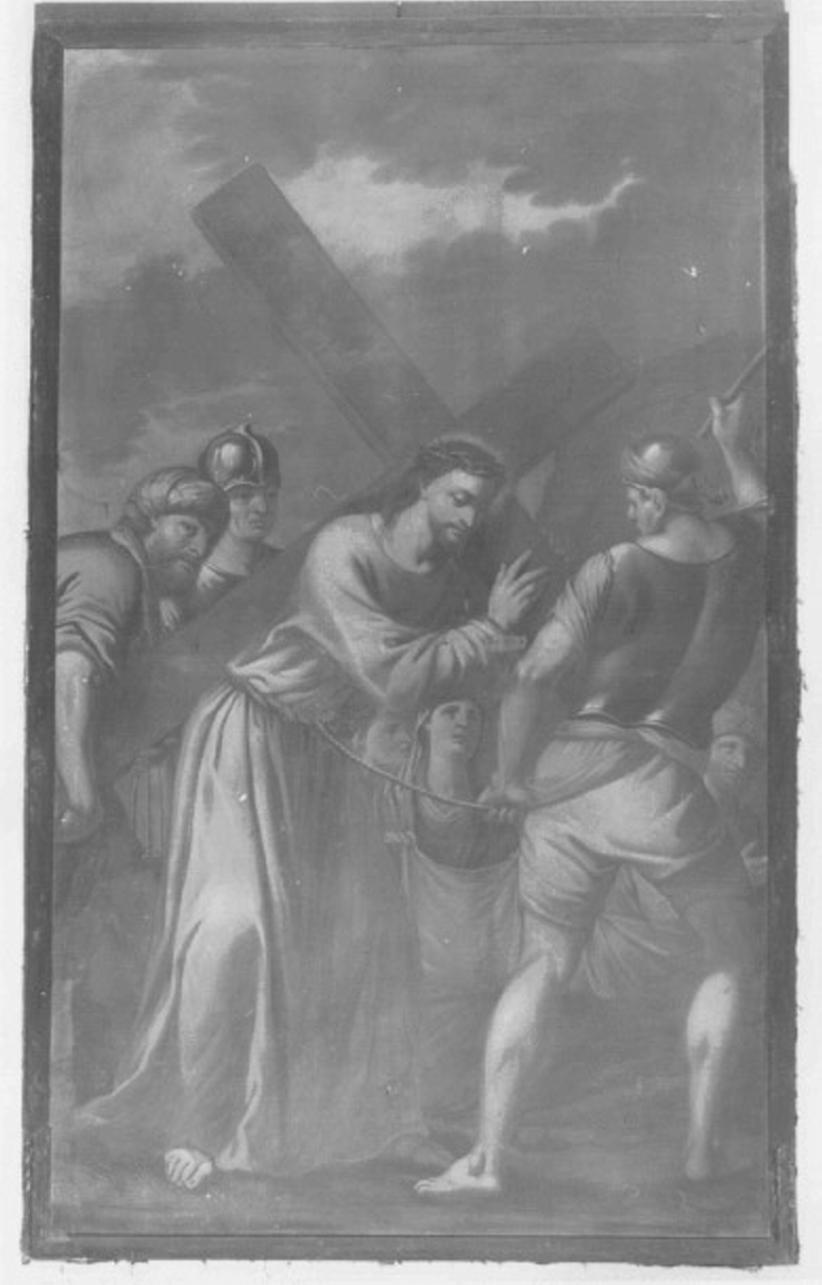 salita di Cristo al monte Calvario (dipinto) di Cozza Giovanni (sec. XVII)