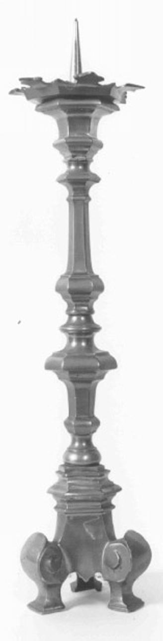 candeliere d'altare - ambito vicentino (seconda metà sec. XIX)