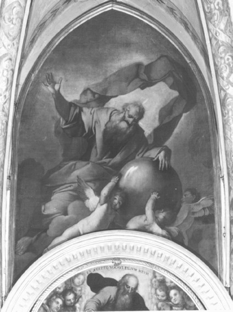 Dio Padre e angeli (dipinto) di Carpioni Giulio (attribuito) (sec. XVII)