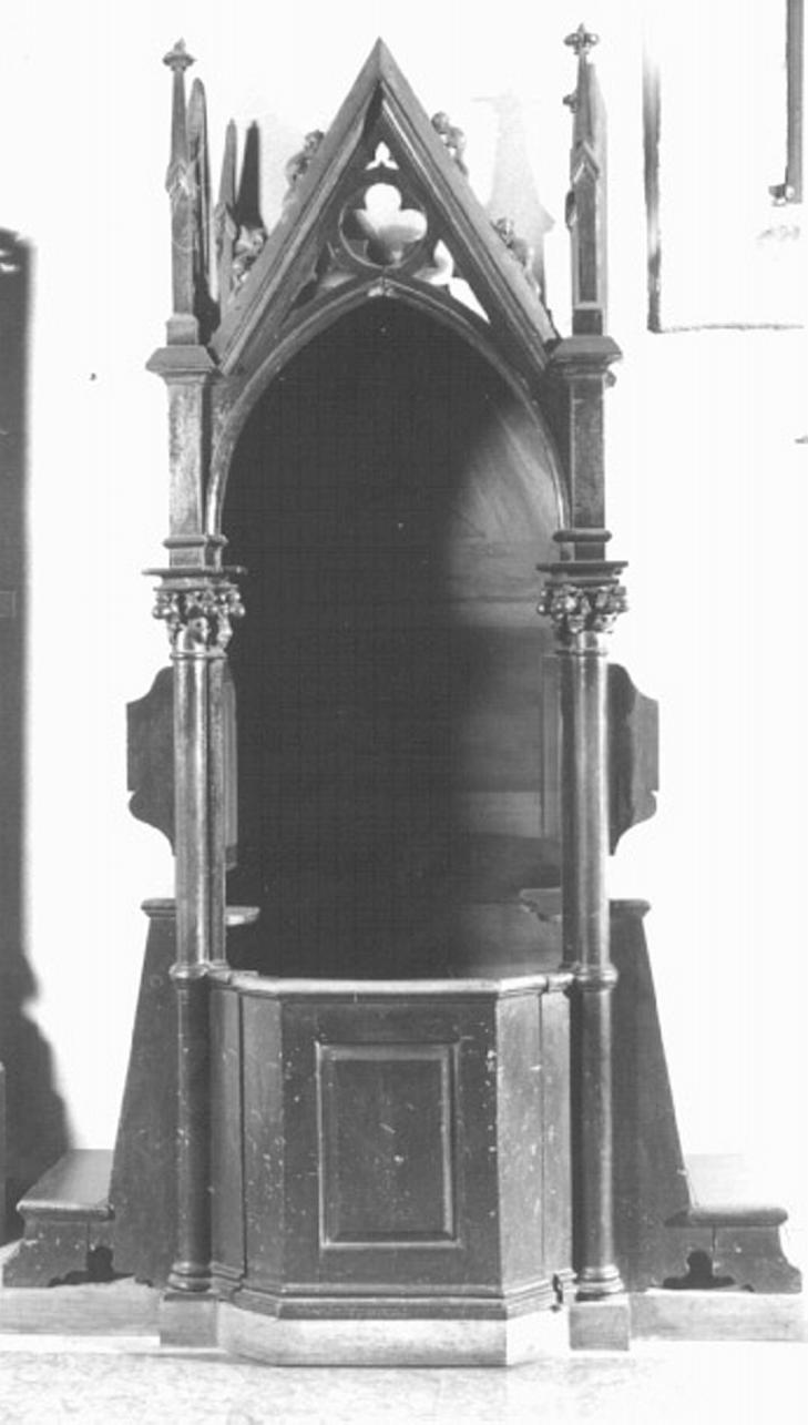 confessionale - ambito vicentino (seconda metà sec. XIX)