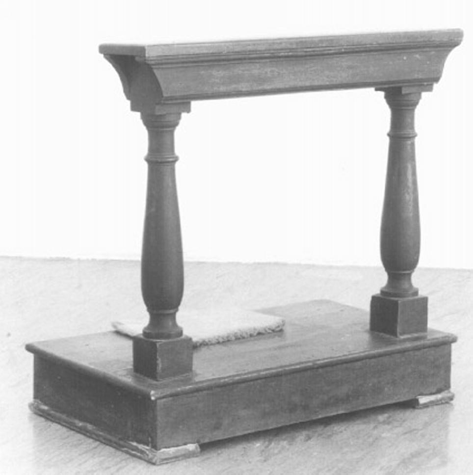 inginocchiatoio - ambito veneto (secc. XVIII/ XIX)