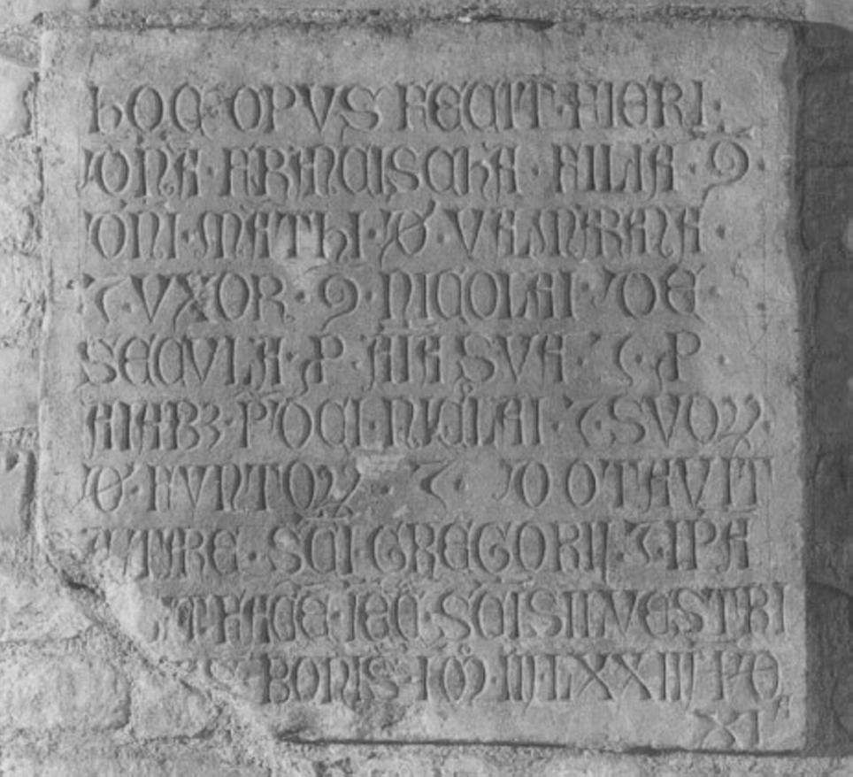 lapide - ambito veneto (sec. XIV)