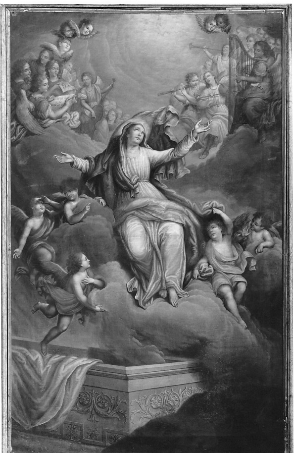 assunzione della Madonna (pala d'altare) di Cappanin Sante (sec. XX)
