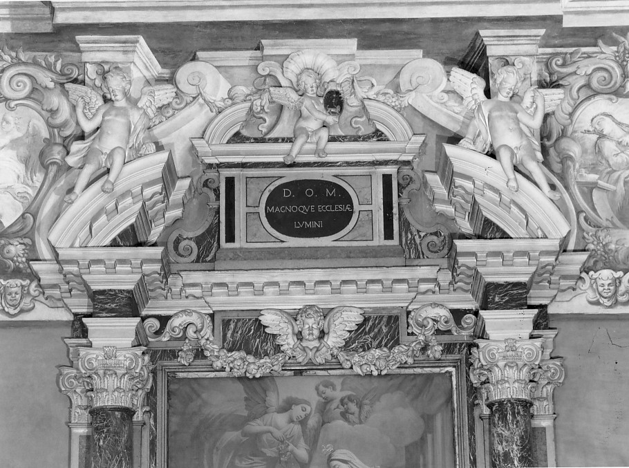 fastigio d'altare - ambito veronese (sec. XVII)