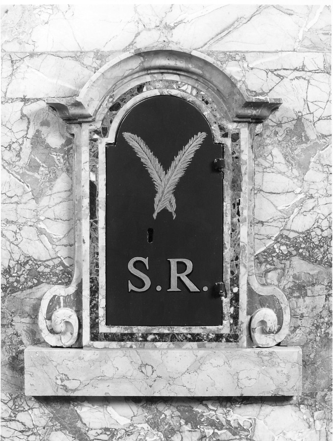 armadietto per oli santi - ambito veronese (secc. XIX/ XX)