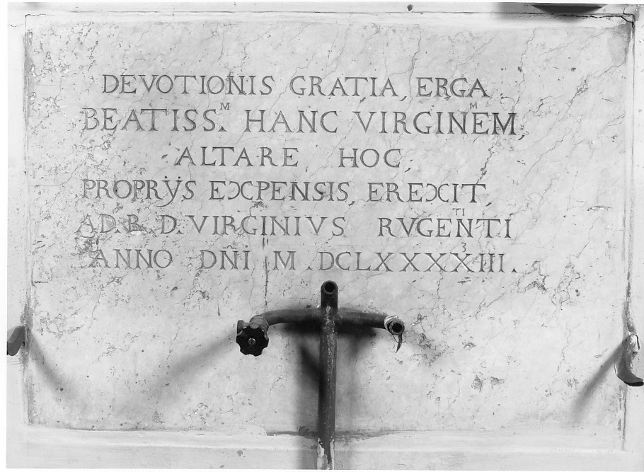 lapide documentaria - ambito veronese (sec. XVII)