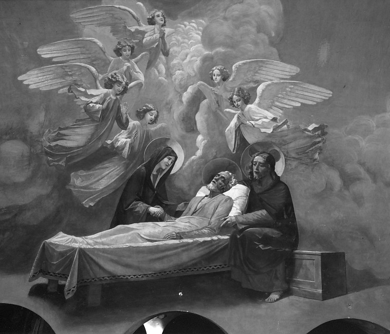 morte di San Giuseppe (dipinto) - ambito veronese (prima metà sec. XX)