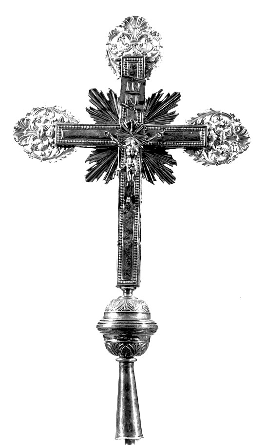 croce processionale - ambito veronese (secc. XVII/ XIX)