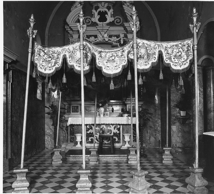 baldacchino processionale - manifattura milanese (metà sec. XIX)