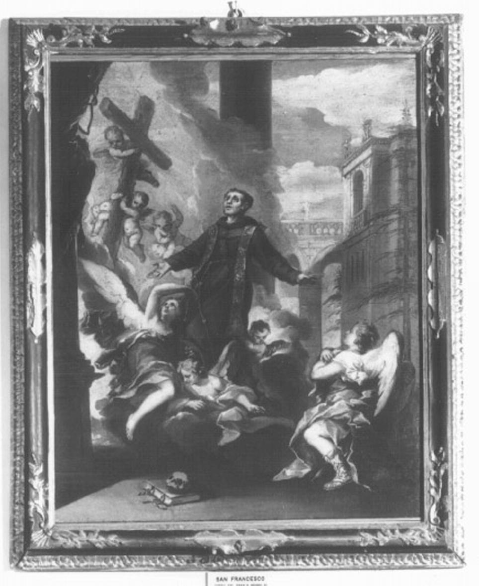 riposo nella fuga in Egitto (dipinto) di Pasqualotto Costantino detto Costantini (attribuito) (sec. XVIII)