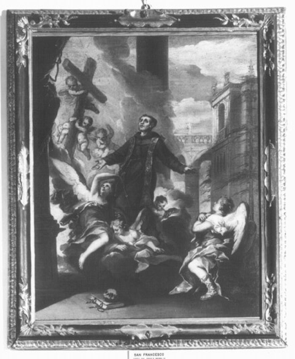 San Francesco d'Assisi riceve le stimmate (dipinto) di Pasqualotto Costantino detto Costantini (attribuito) (sec. XVIII)