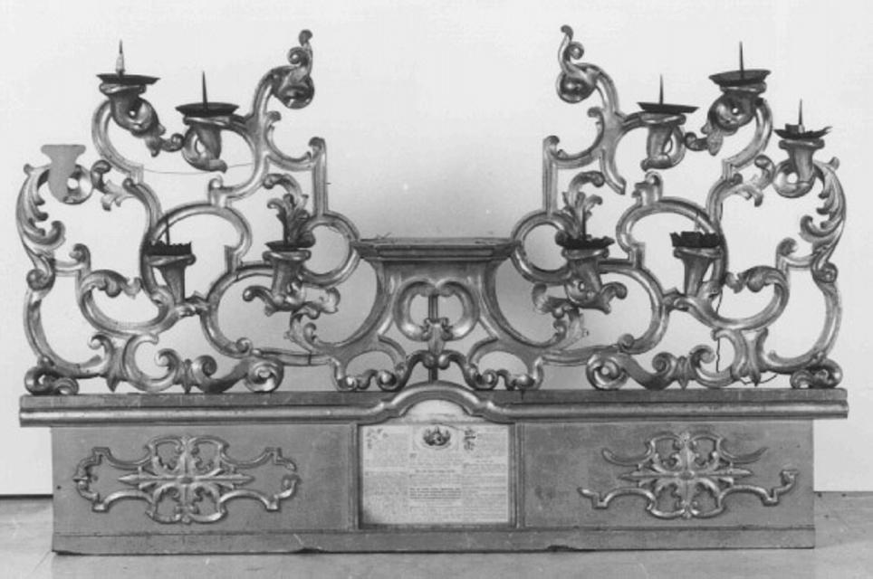 candelabro - ambito vicentino (sec. XIX)