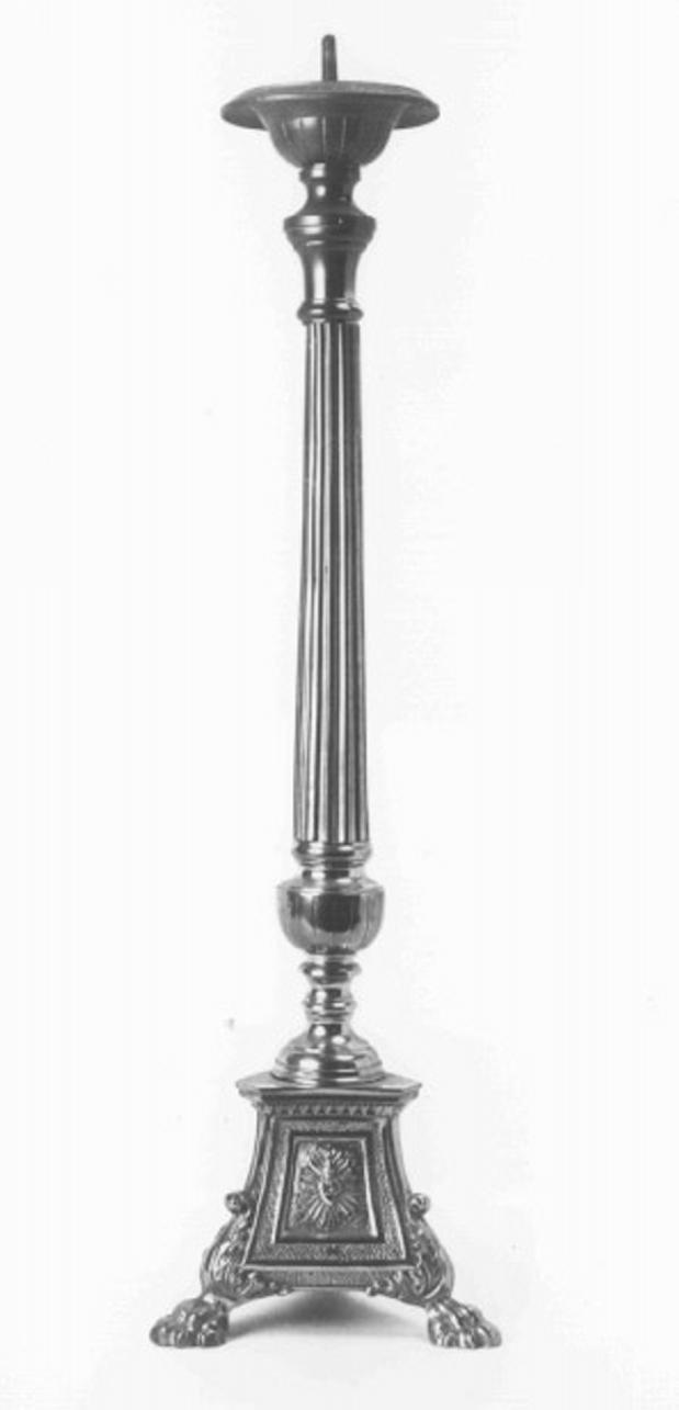 candeliere d'altare - ambito veneto (secc. XIX/ XX)