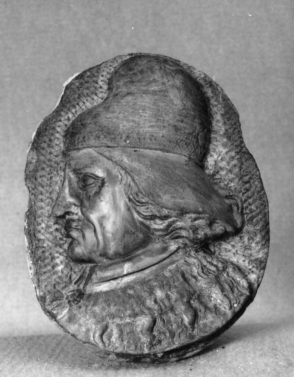 ritratto d'uomo di profilo (rilievo) - ambito veneto (sec. XIX)