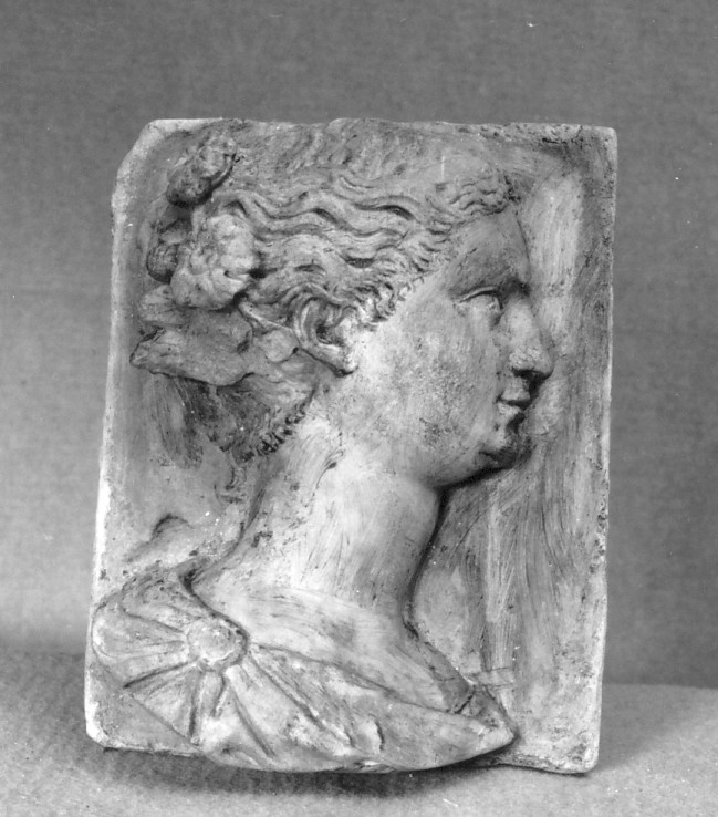 testa di donna (rilievo) - ambito veneto (sec. XIX)