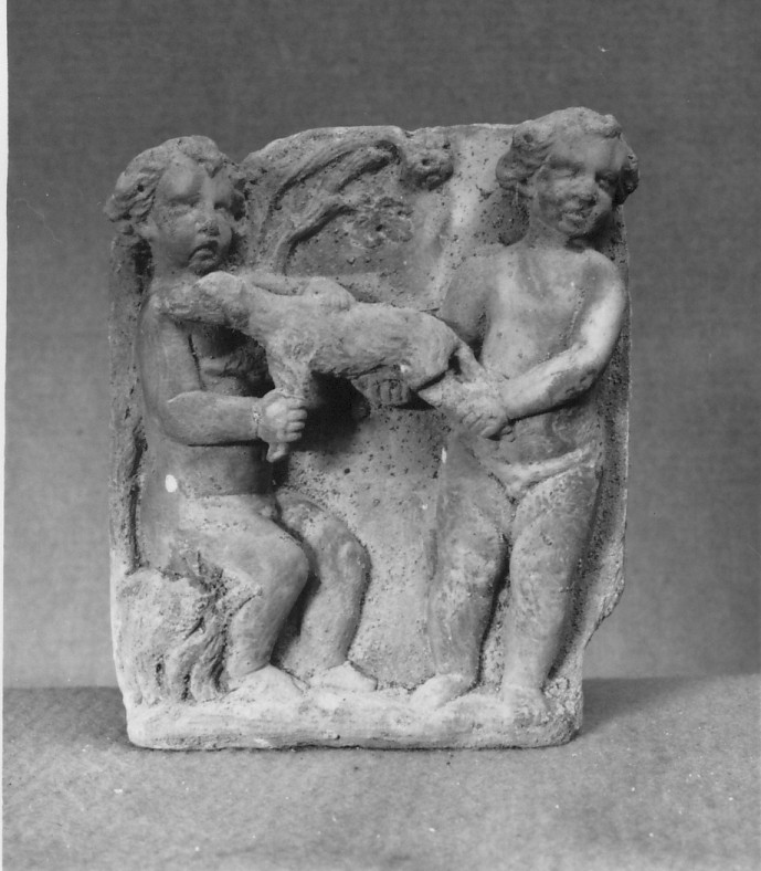 putti (rilievo, frammento) - ambito veneto (?) (sec. XVII)