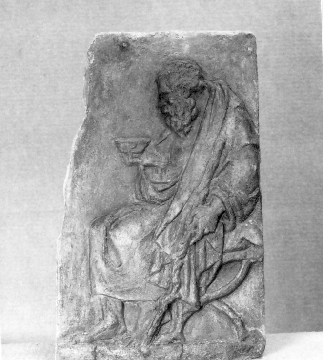 Esculapio (rilievo, frammento) - ambito veneto (sec. XIX)