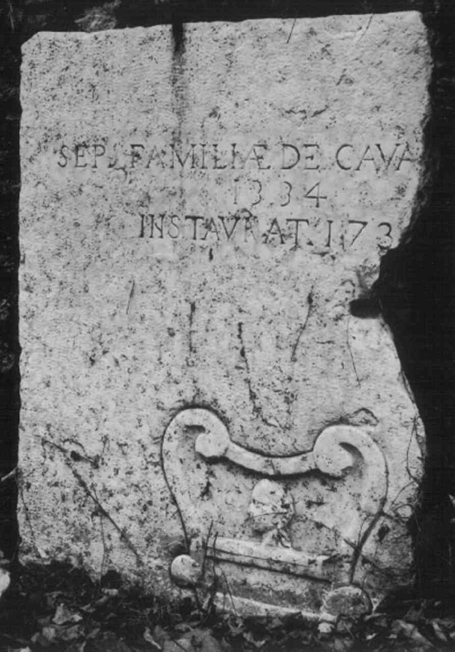 lapide, frammento - bottega vicentina (sec. XVIII)