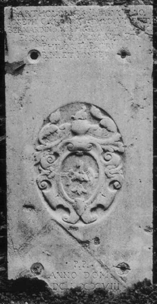 lapide - bottega vicentina (sec. XVII)