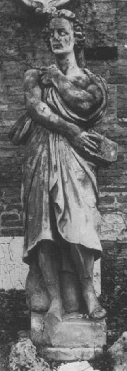 statua, elemento d'insieme - bottega veneta (secc. XVIII/ XIX)