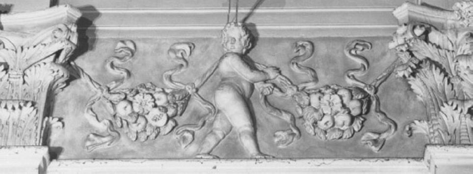 putto (decorazione plastica, elemento d'insieme) - ambito vicentino (sec. XVII)