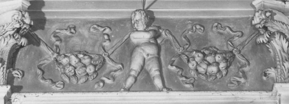 putto (decorazione plastica, elemento d'insieme) - ambito vicentino (sec. XVII)