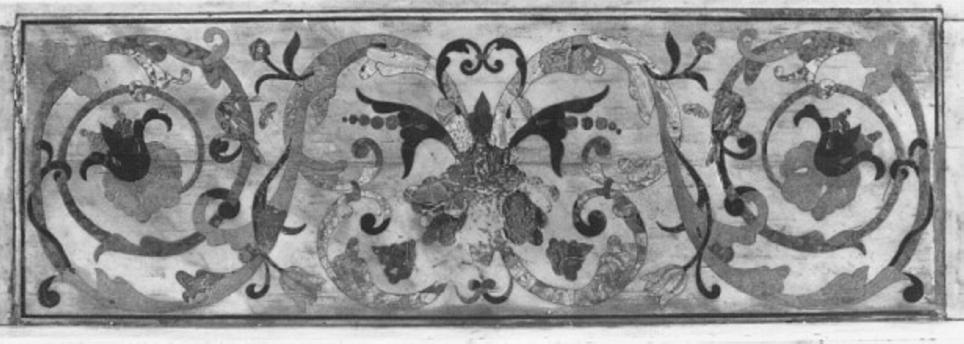 gradino d'altare, elemento d'insieme di Longhena Baldassarre (attribuito), Corbarelli Benedetto (bottega) (sec. XVII)