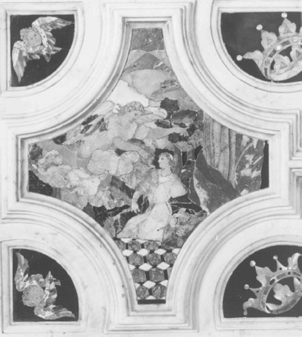 Santa Caterina d'Alessandria (decorazione a intarsio, elemento d'insieme) di Longhena Baldassarre (attribuito), Corbarelli Benedetto (bottega) (sec. XVII)