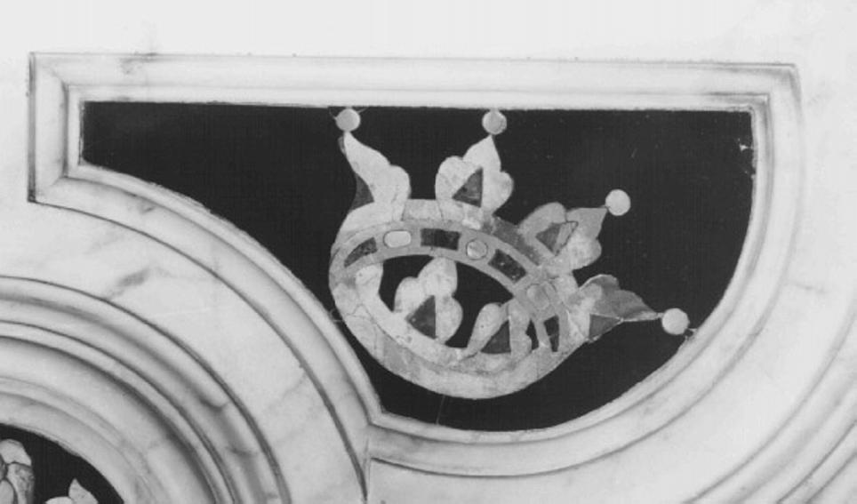 corona (decorazione a intarsio, serie) di Longhena Baldassarre (attribuito), Corbarelli Benedetto (bottega) (sec. XVII)