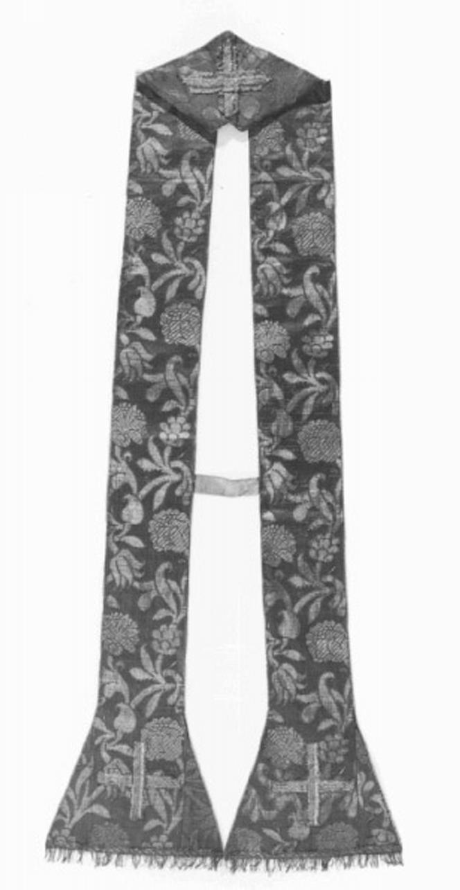 stola, elemento d'insieme - ambito veneziano (seconda metà sec. XVII)