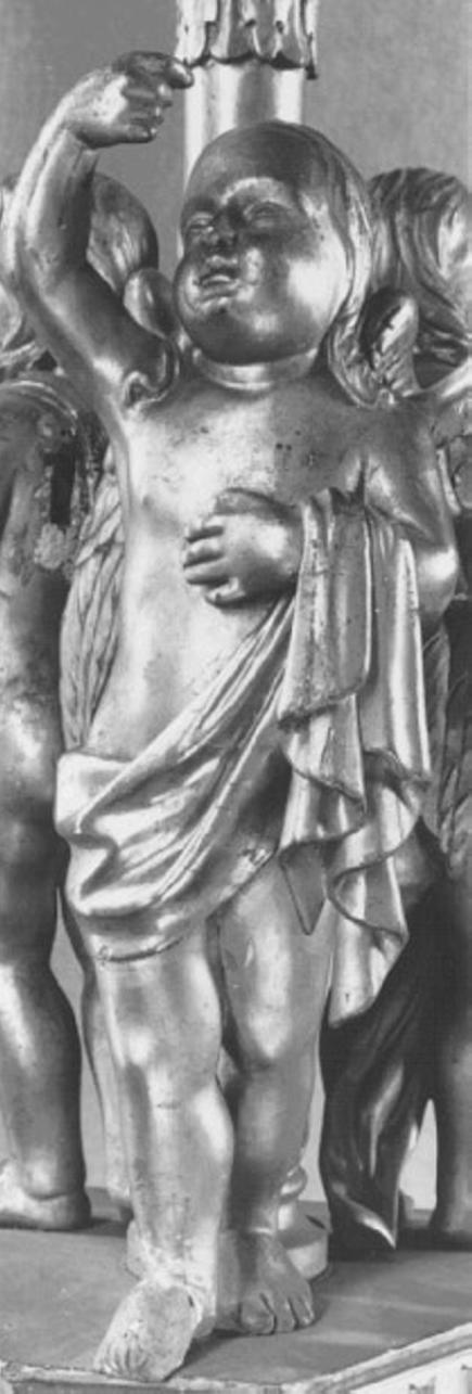 angelo (statuetta, elemento d'insieme) - ambito veneto (seconda metà sec. XIX)